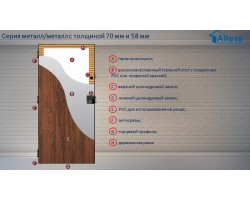 Двери ЕВРОПА PVC 70 Аурина blk со стеклом-foto3