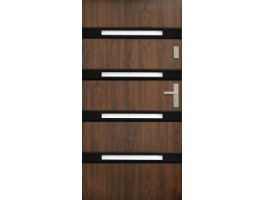 Двери ЕВРОПА PVC 70 Гатти blk со стеклом